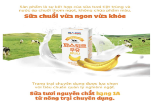 Sữa Lotte Pasteur - Nguồn dinh dưỡng thuần khiết đến từ nguyên liệu sữa tươi 1A